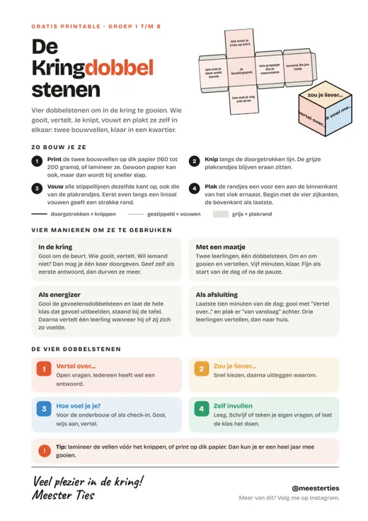 Voorbeeld: Kringdobbelstenen